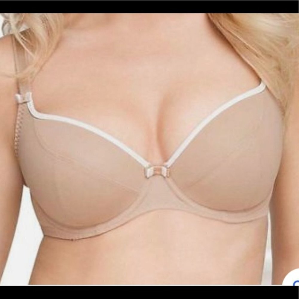 CURVY KATE Sz 32G  Daily Boost Bra Light Padding Underwire Bows